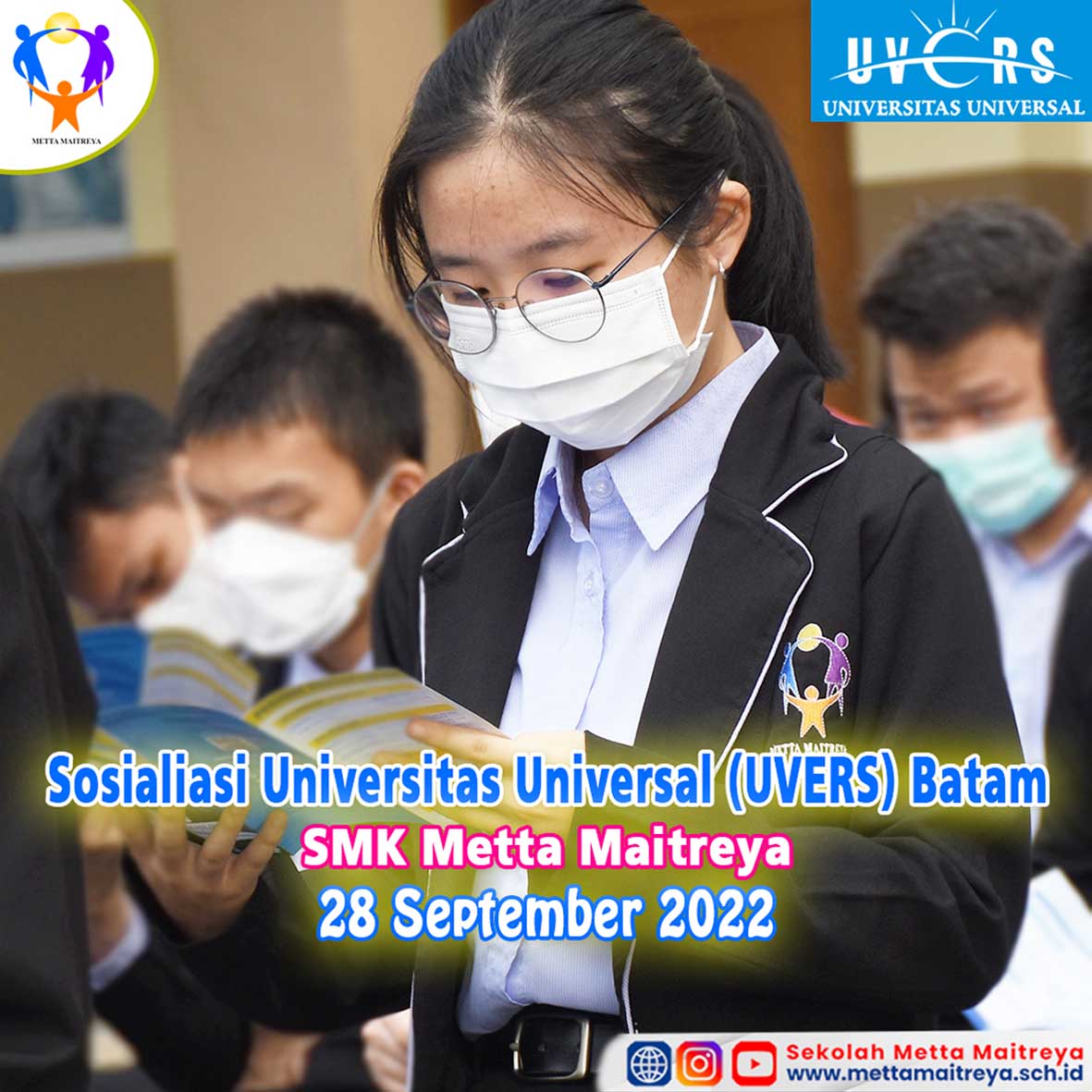 Sosialiasi Universitas Universal (UVERS) Batam | SMK METTA MAITREYA